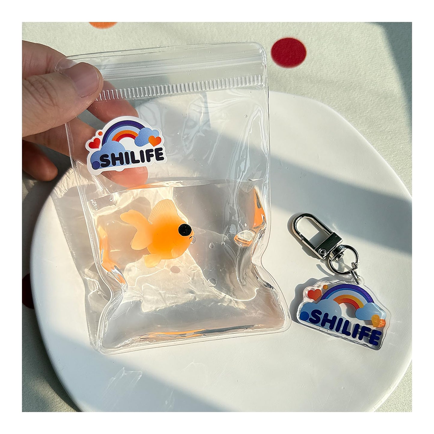 SHILIFE Taba Squishy – Stress Relief Squeeze Toys, Kawaii PVC Sensory Toys (Fish)