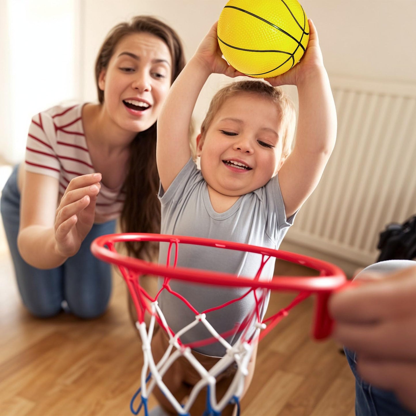 Shindel Mini Basketballs 6-Pack (6.3 in) with Pump – Indoor, Outdoor & Pool Play