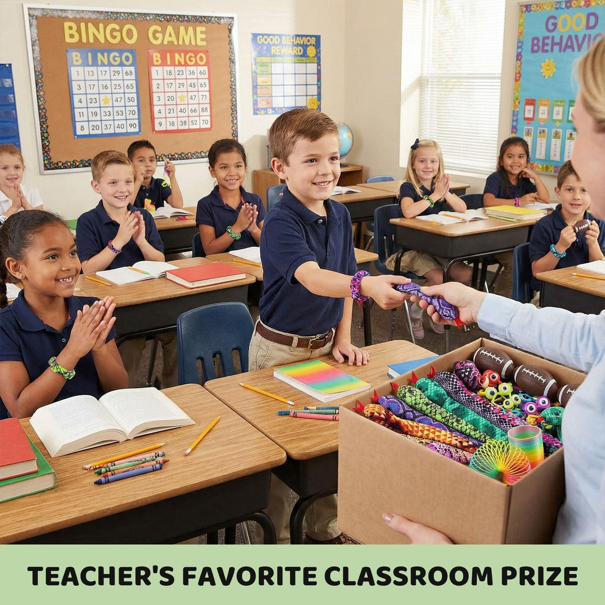Shindel 10PCS Snake Slap Bracelets – Plush 3D Reptile Snap Bands for Parties