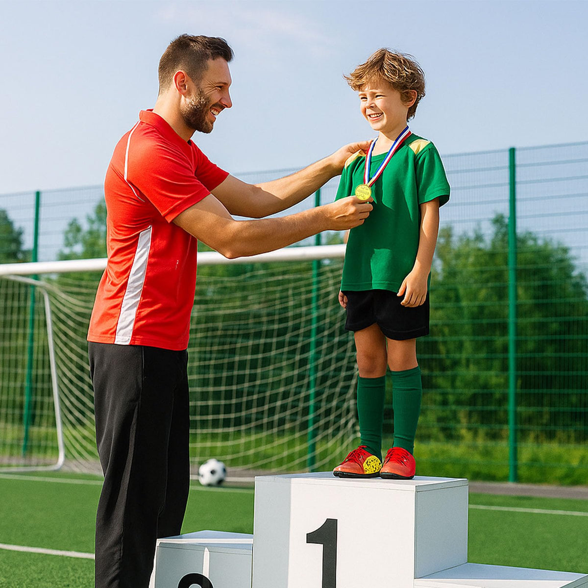 Shindel 24PCS Gold Medals – Durable Plastic with Ribbons for Kids and All-Ages Awards
