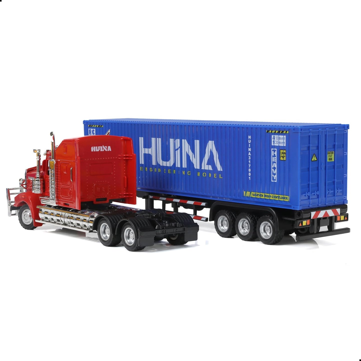 SHINESIGNAL 1/50 Kenworth W900 Diecast Truck with Container Trailer