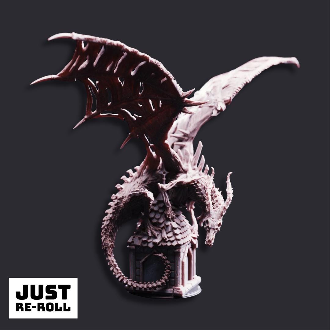 Shingorion Ancient Undead Dragon - 3D Printed Monster Miniature