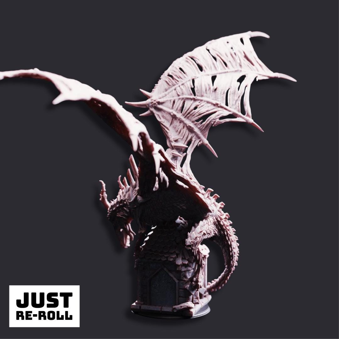 Shingorion Ancient Undead Dragon - 3D Printed Monster Miniature
