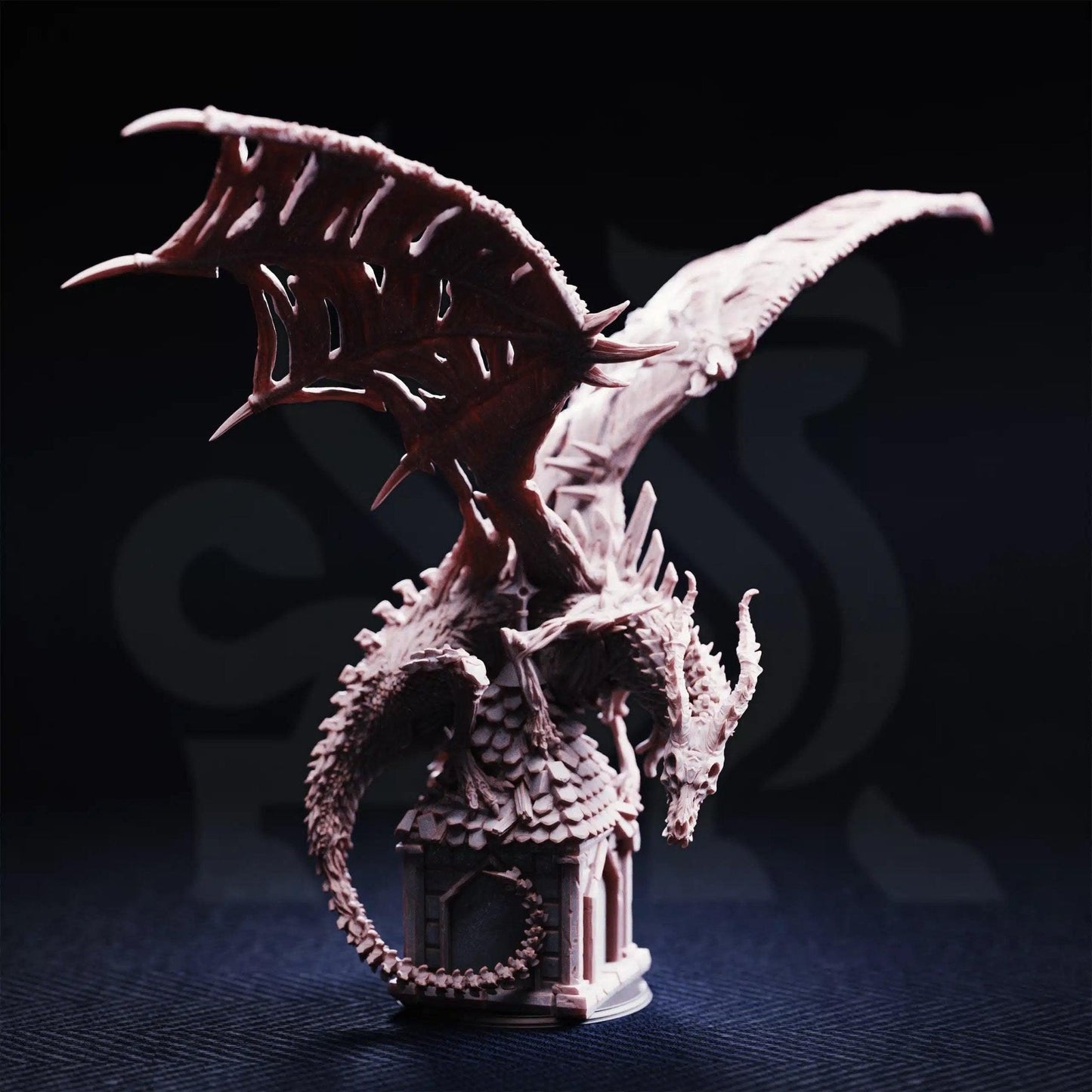 Shingorion Ancient Undead Dragon - 3D Printed Monster Miniature