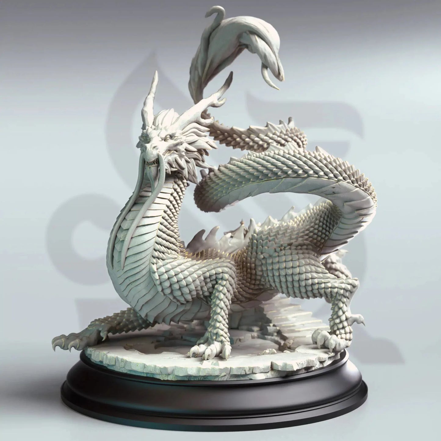 Shinkoryu – Eastern Crimson Dragon - 3D Monster Miniature