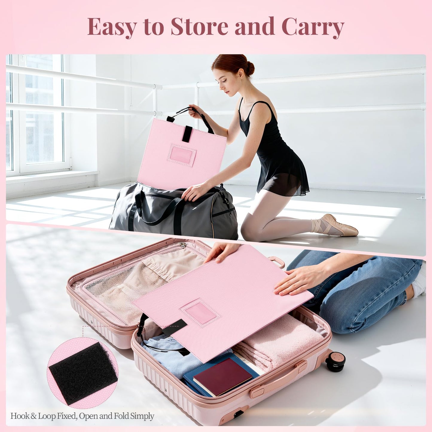 Shinowa Foldable Full Length Mirror – 33x13 in, Shatter-Proof for Dancers & Travel