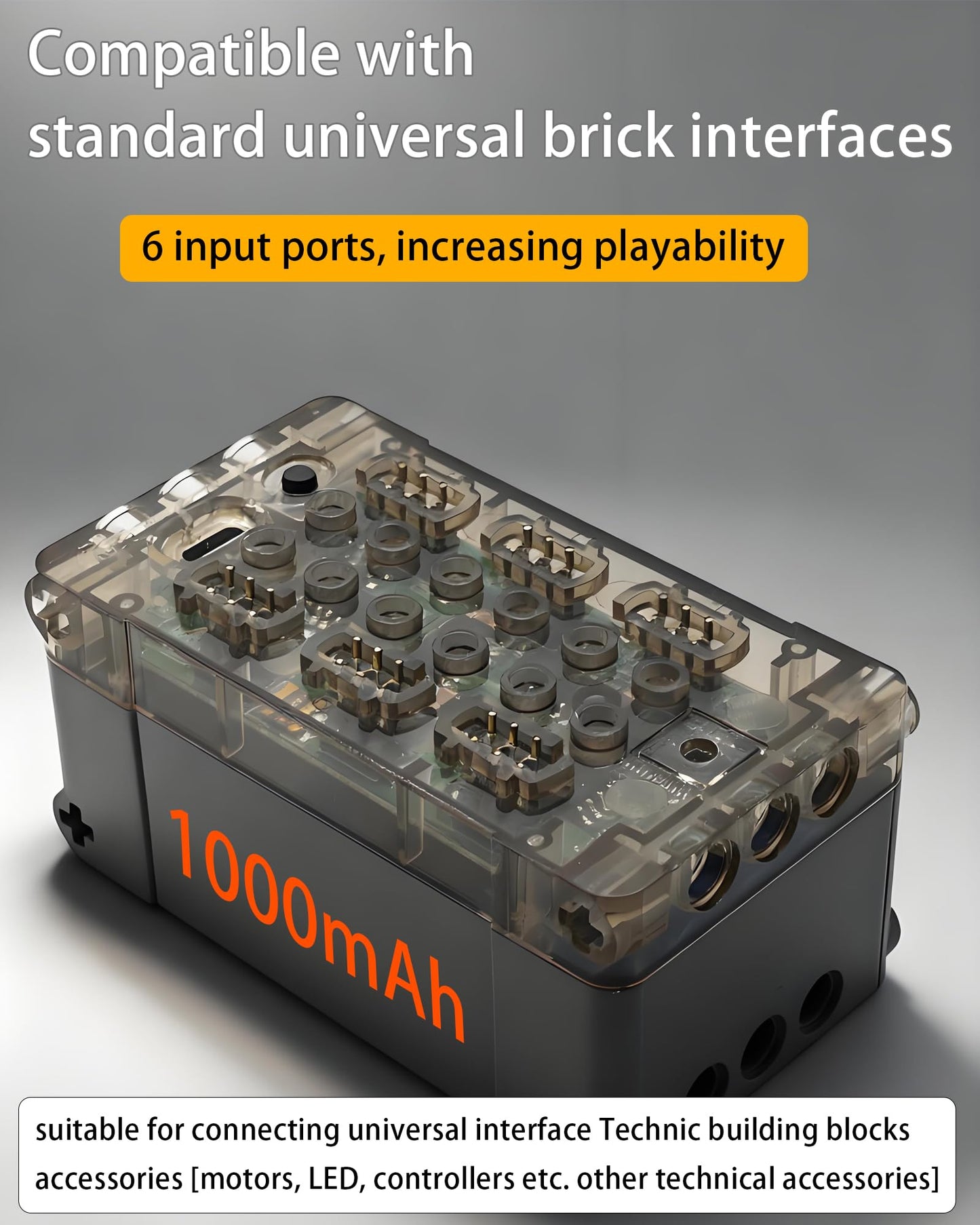 SHINTACRY Power Functions RC Kit | 6-Channel Remote, Rechargeable Battery Box, Programmable MOC