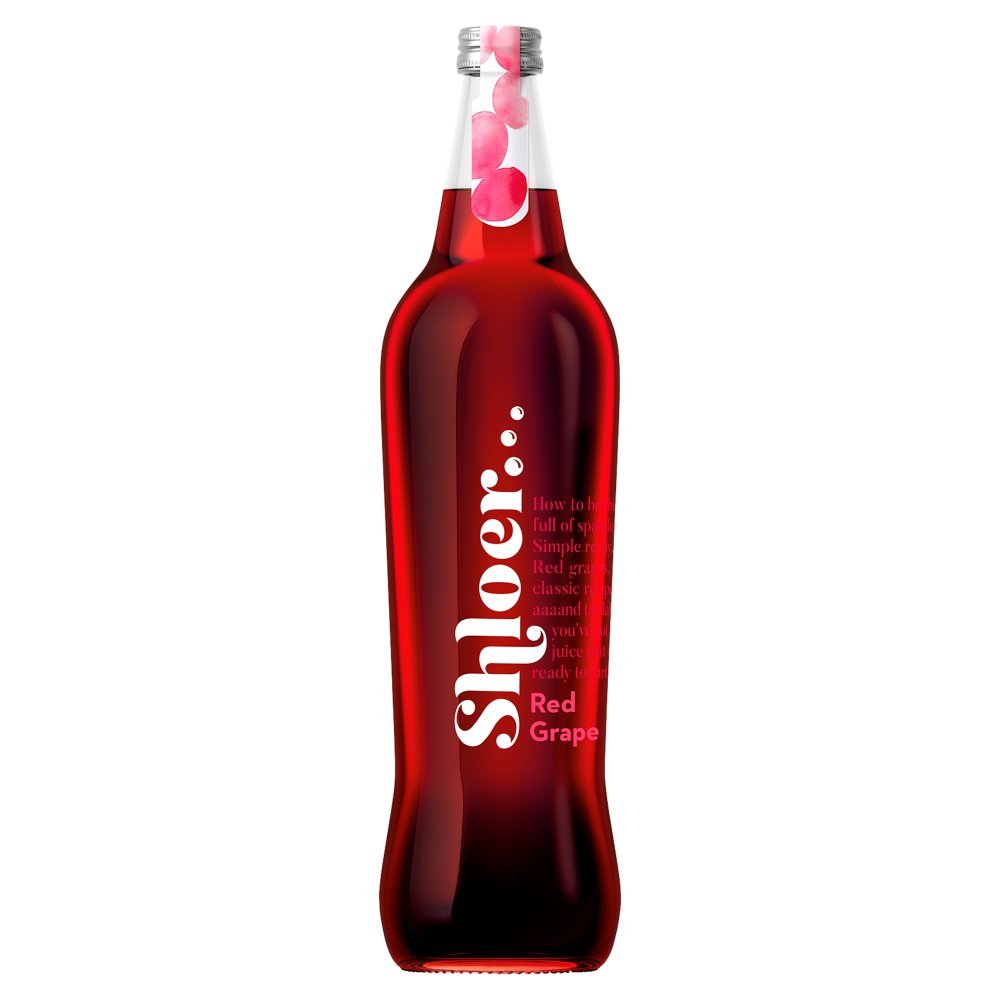 Shloer Red Grape Sparkling Juice PMP 750ml (Case of 6)