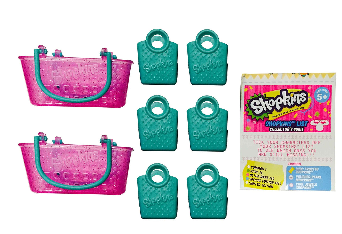 Shopkins Series 3 Playset (12-Pack) – 10 Characters, 2 Hidden, Bags & Basket