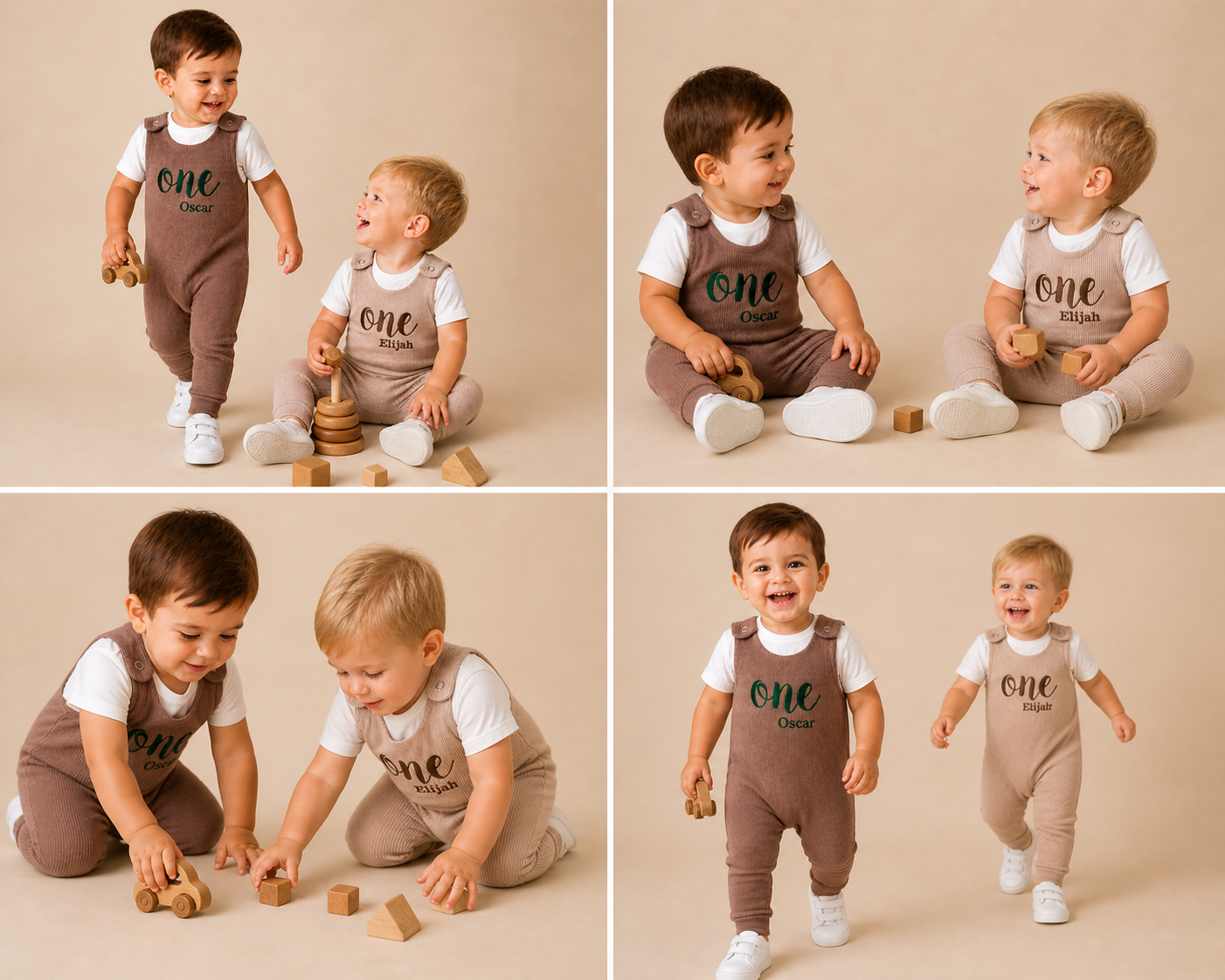 Biscuit Personalised or Plain Dungarees