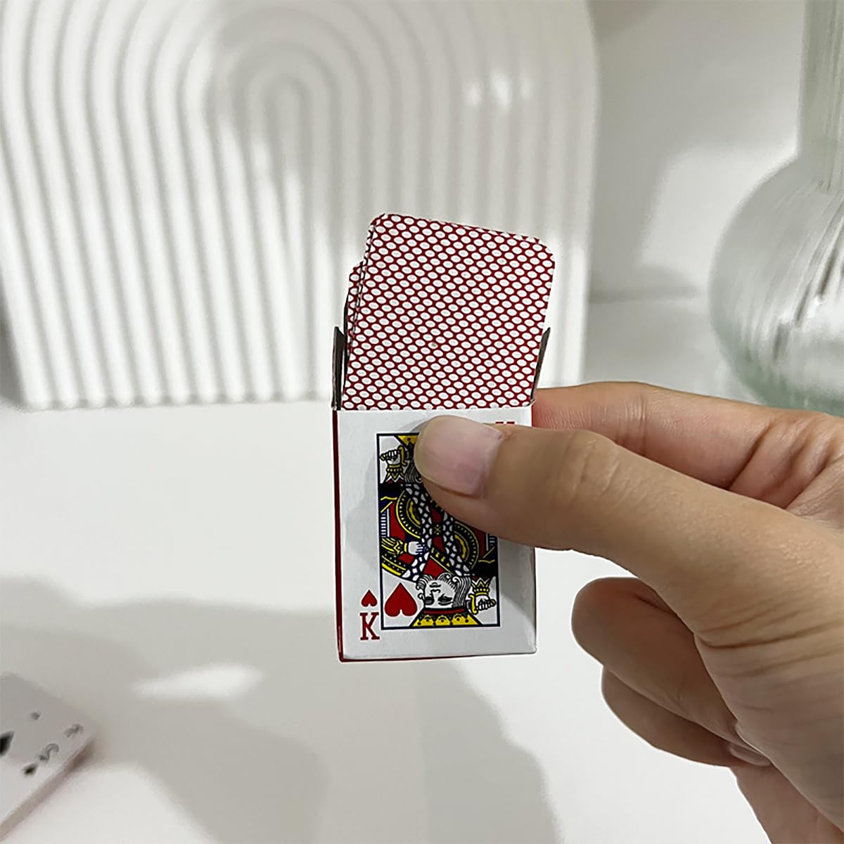 SHOWHIHI Mini Playing Cards 10-Pack – 1.65-Inch Pocket Decks for Travel & Parties