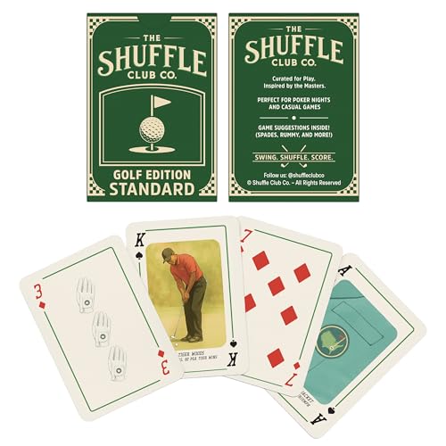 Shuffle Club Golf Playing Cards – Premium Poker Deck with Golf Artwork