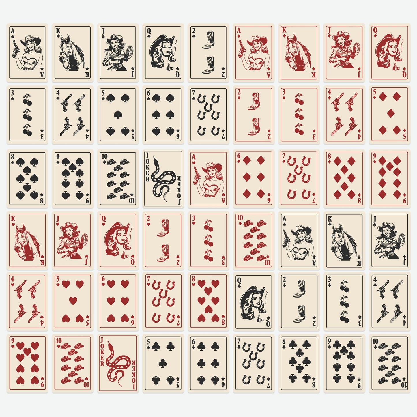 Shuffle Club Western Playing Cards – Premium Poker Deck (Pack of 2)