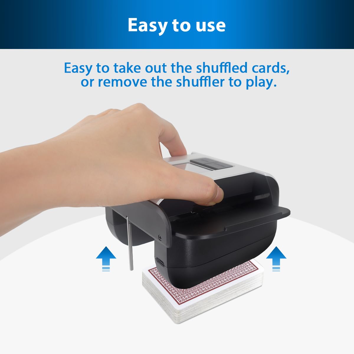 ShuffleBox S1 Automatic Card Shuffler – 2 Decks, 2000mAh, USB-C
