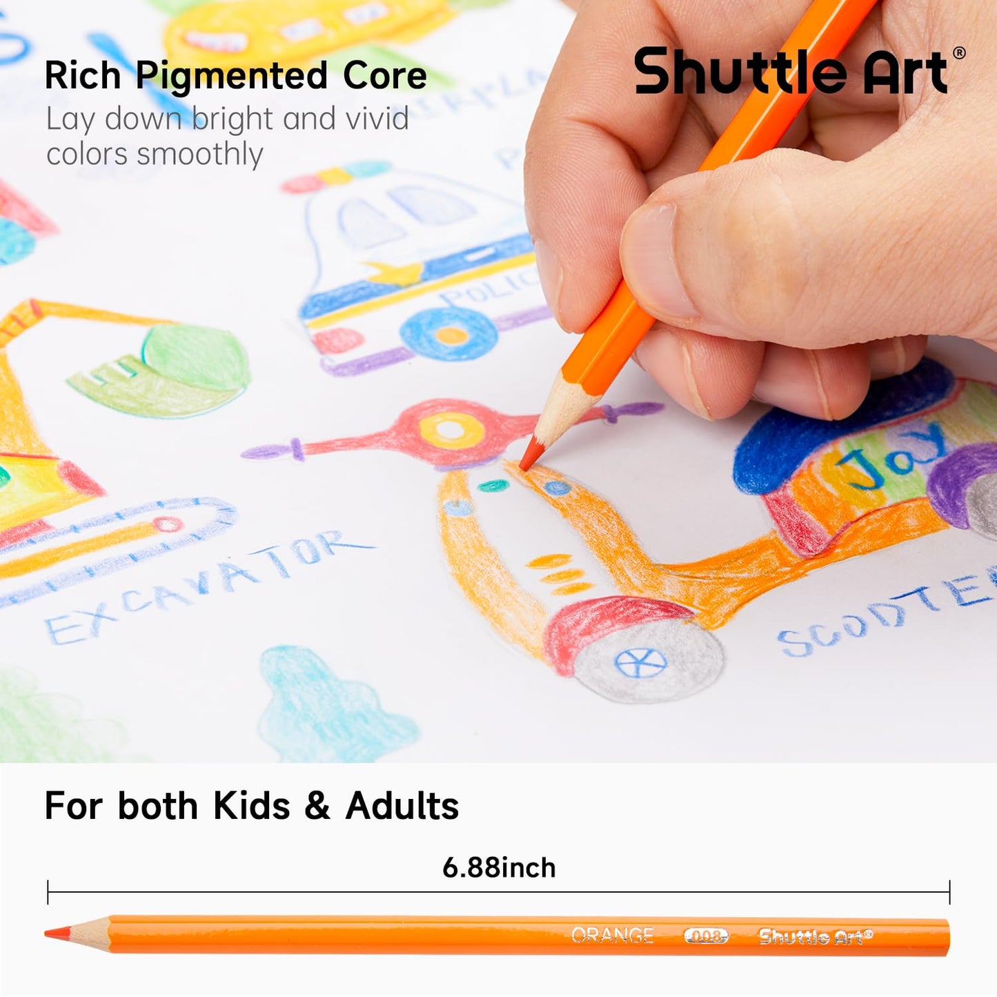 Shuttle Art 720 Pack Colored Pencils – 60 Packs of 12 Colors, Pre-Sharpened & Break-Resistant