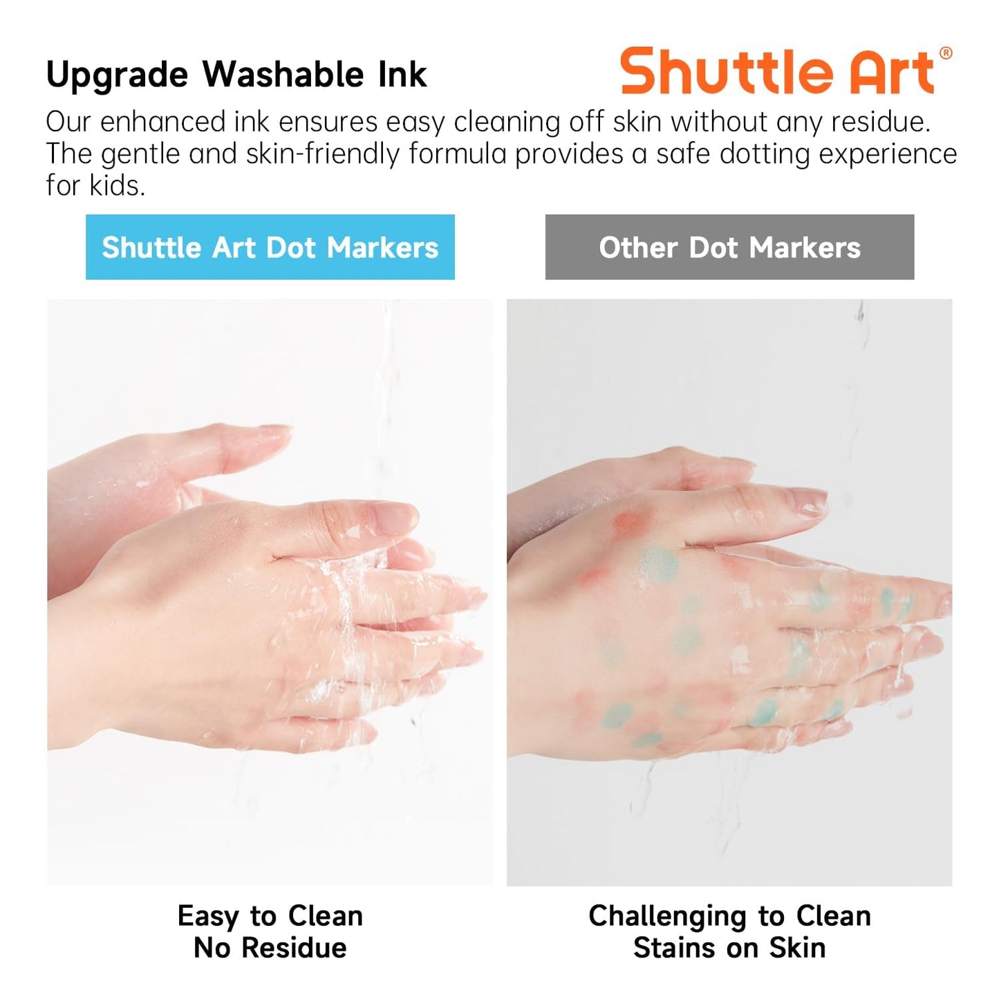 Shuttle Art Dot Markers – 36 Colors, 5 Activity Books & 135 Sheets | Washable, Non-Toxic Art Set for Kids