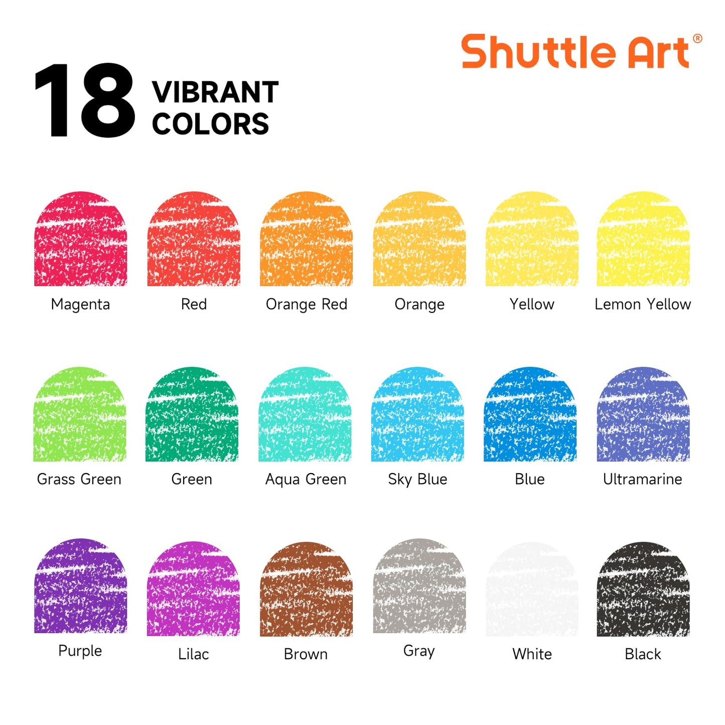 Shuttle Art Crayon Bulk Pack – 720 Count, 18 Colors, Non-Toxic Classroom Crayons for Teachers & Kids