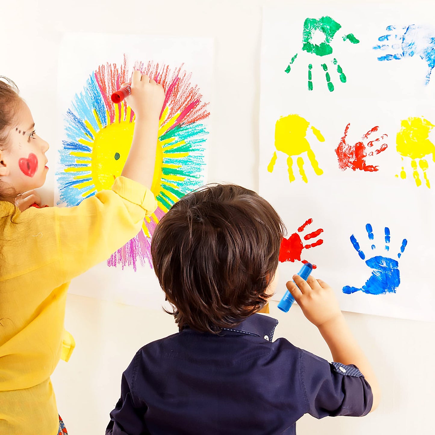 Shuttle Art Tempera Paint Sticks — 40 Colors, Quick-Dry, Washable & Safe for Kids
