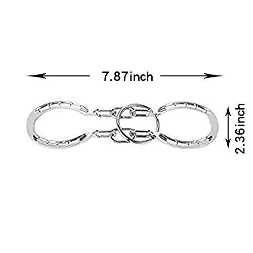 SHUYUE Classical Metal Horseshoe Puzzle – Traditional Brain Teaser (Silver)