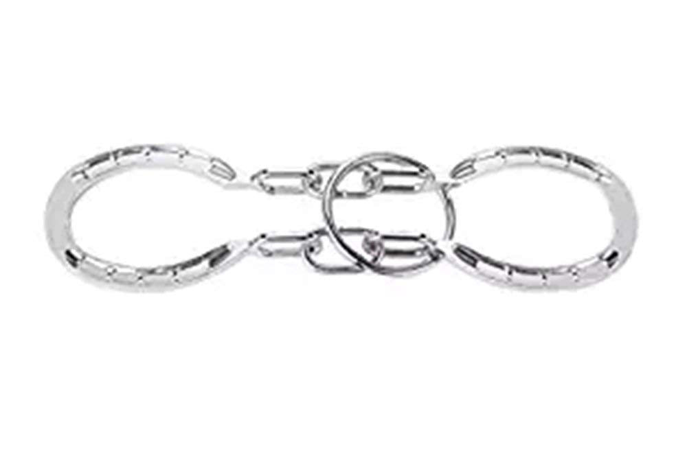 SHUYUE Classical Metal Horseshoe Puzzle – Traditional Brain Teaser (Silver)