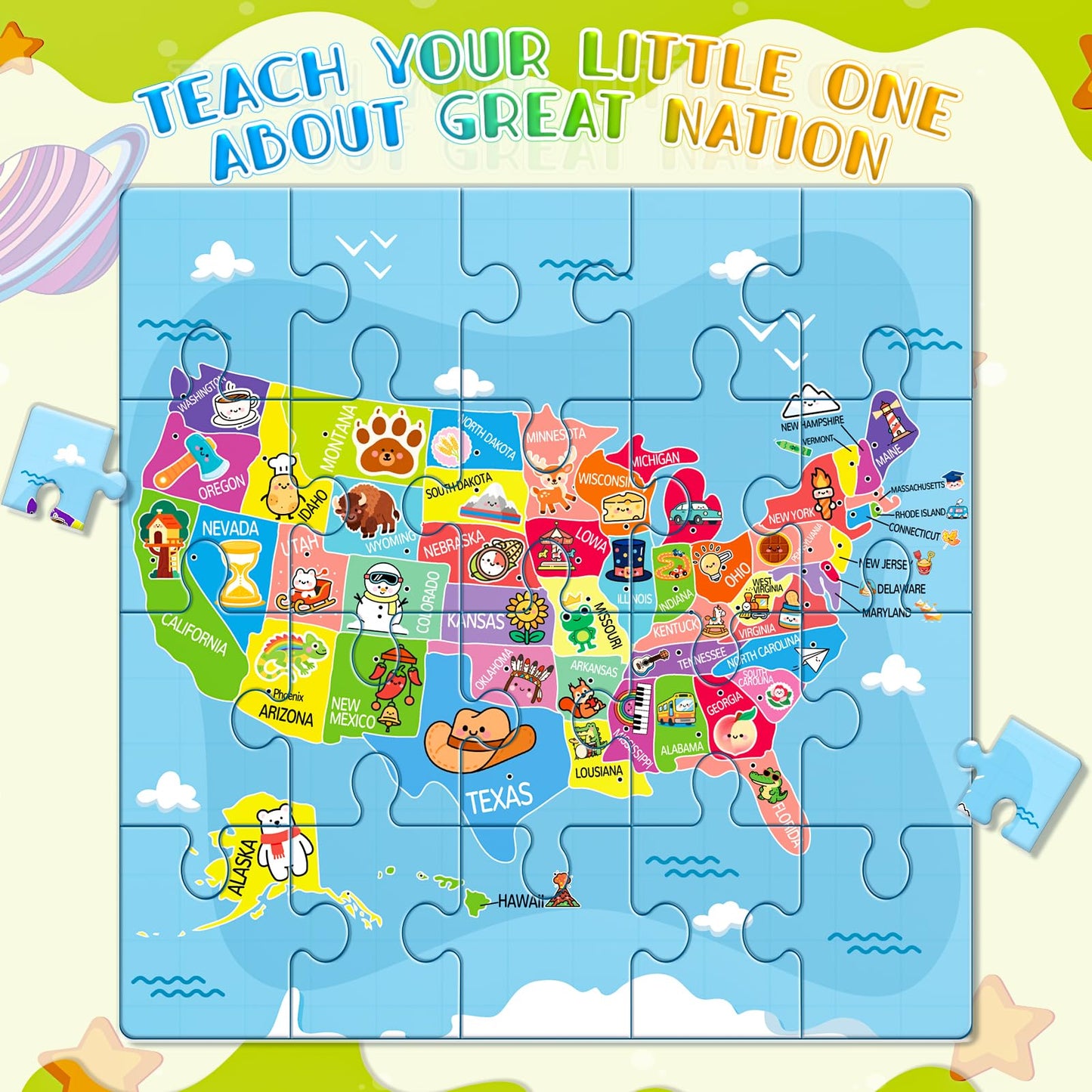 SHXYKZ Magnetic Puzzles for Toddlers 3-6 | 3-Pack Travel Puzzles with 60 Magnetic Pieces