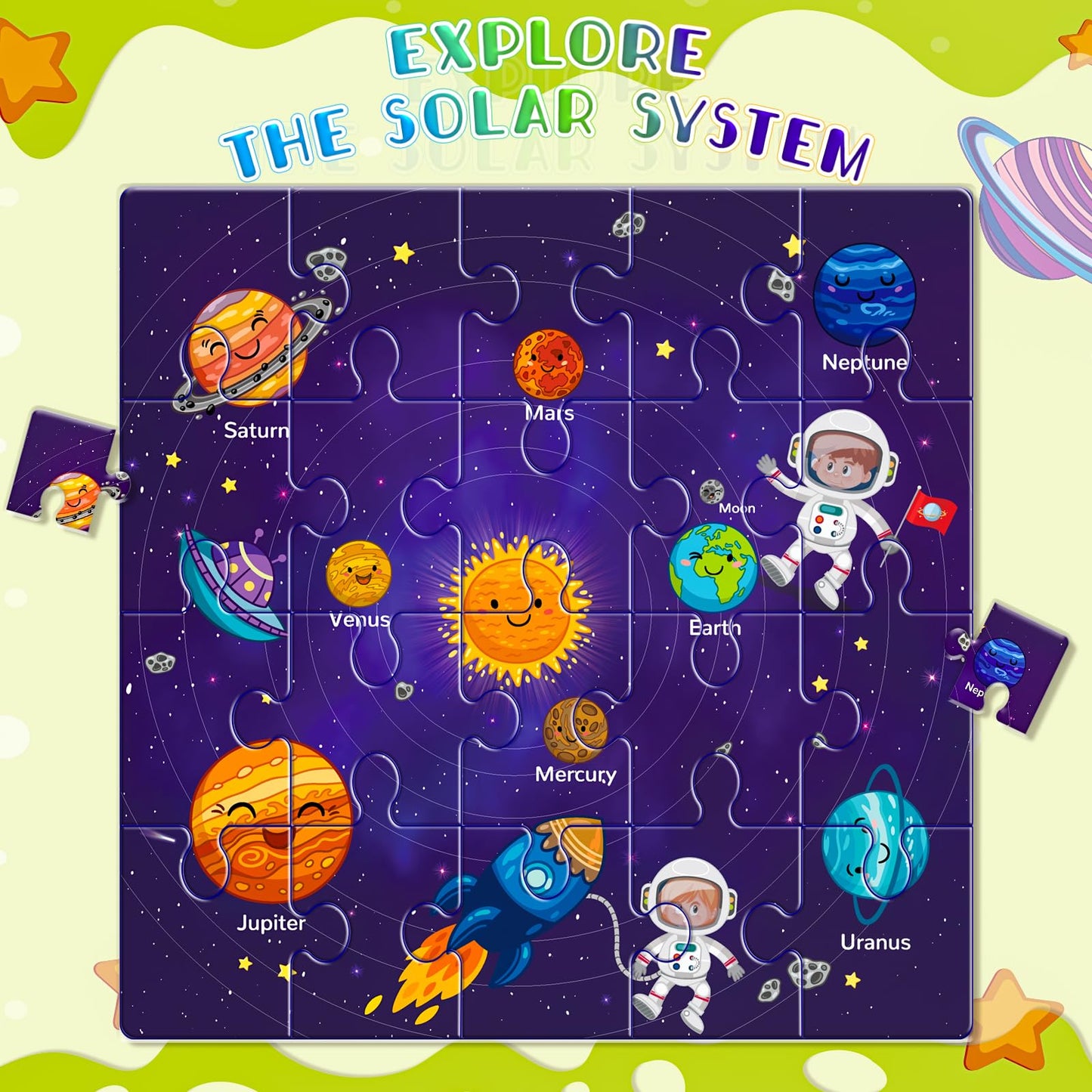 SHXYKZ Magnetic Puzzles for Toddlers 3-6 | 3-Pack Travel Puzzles with 60 Magnetic Pieces