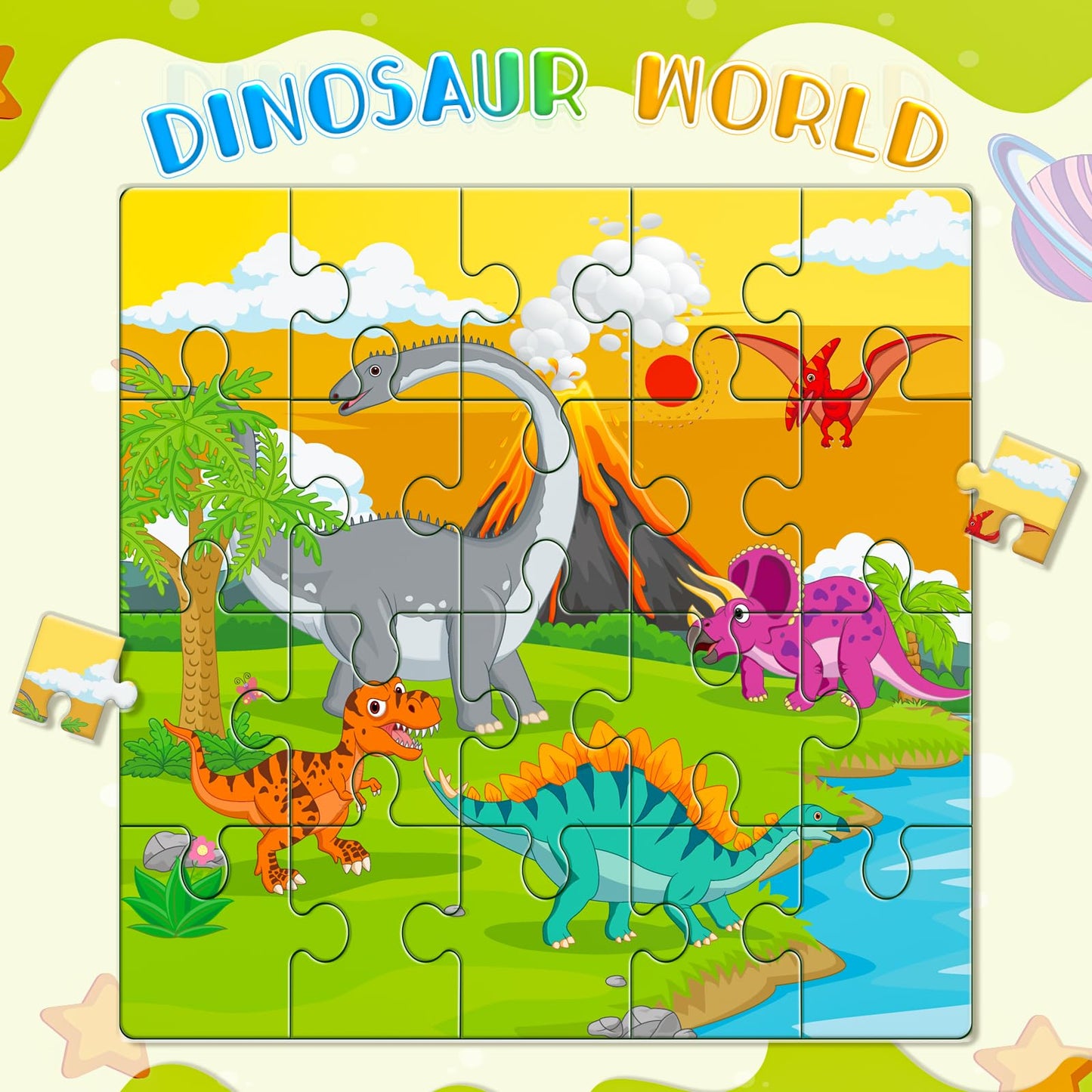 SHXYKZ Magnetic Puzzles for Toddlers 3-6 | 3-Pack Travel Puzzles with 60 Magnetic Pieces