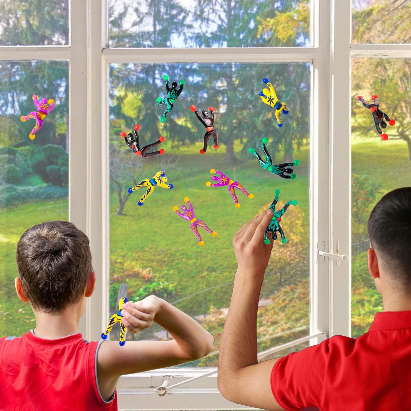 ShyLizard 28-Pack Valentines Day Cards with Wall-Climbing Toys for Kids