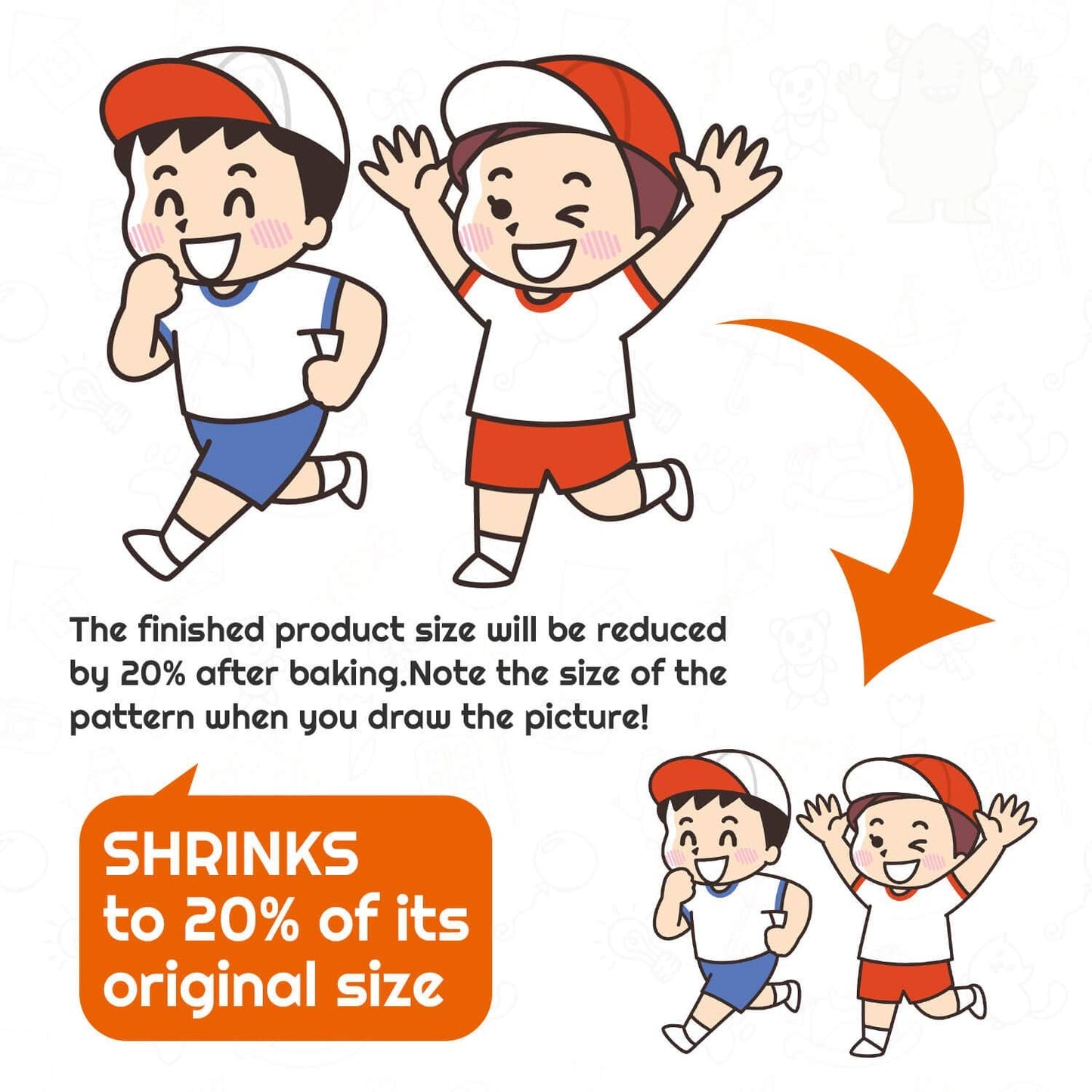 Shynek Shrinky Plastic Sheets Keychain Kit – 125Pcs Shrinky Art Craft Set