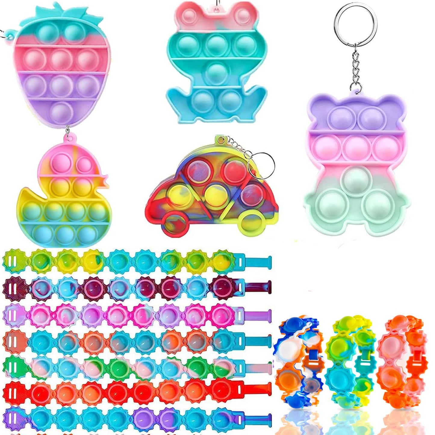 Sibucor 126 Pcs Party Favors for Kids 4-12 | Fidget Toys, Prizes & Gift Bags