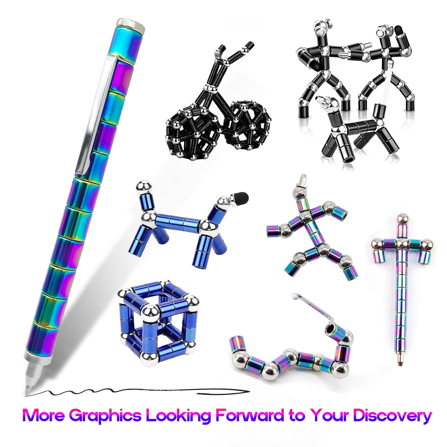 Sicitu Fidget Pen – Magnetic Decompression Toy for Stress Relief and Focus