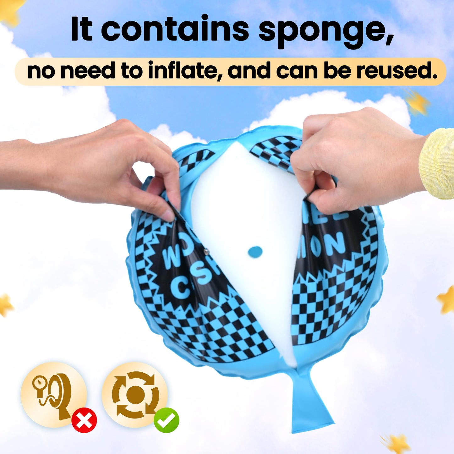 Sicitu 9-Inch Whoopee Cushion – Giant Fart Sound Toy for Kids & Adults