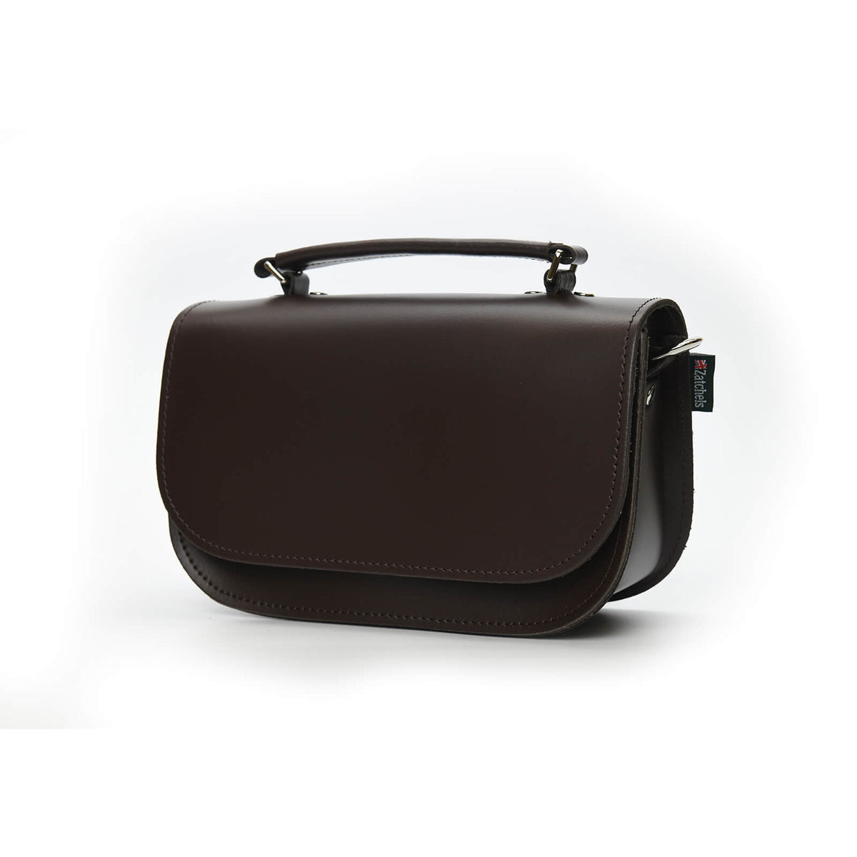 Aura Handmade Leather Bag - Dark Brown