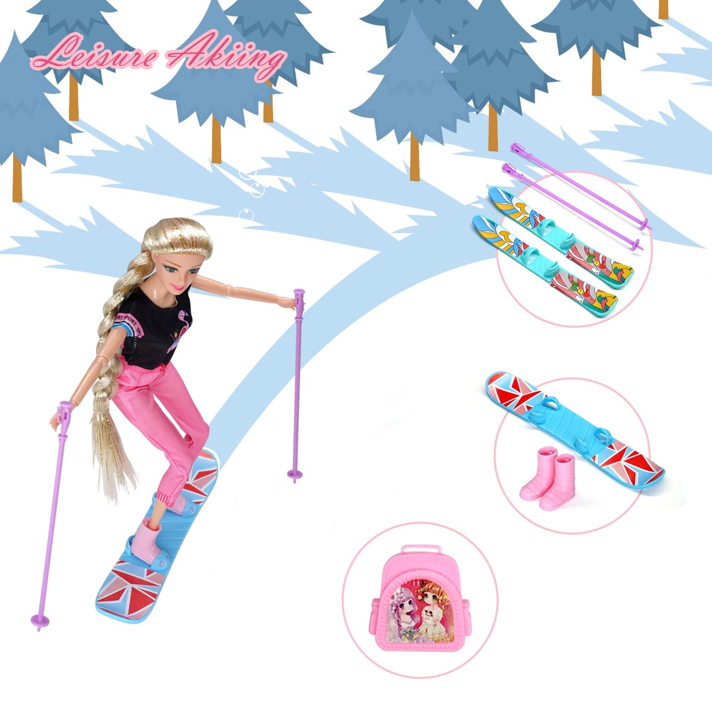 Sidola Doll Closet Set - 135-Piece Princess Wardrobe with Dresses, Shoes & Accessories
