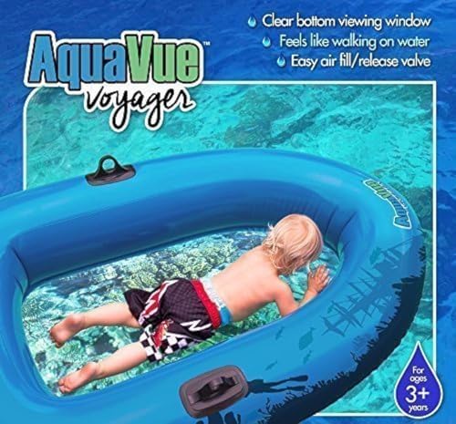 Sieco Design Aquavue Voyager — Clear Bottom Inflatable Raft for All Ages