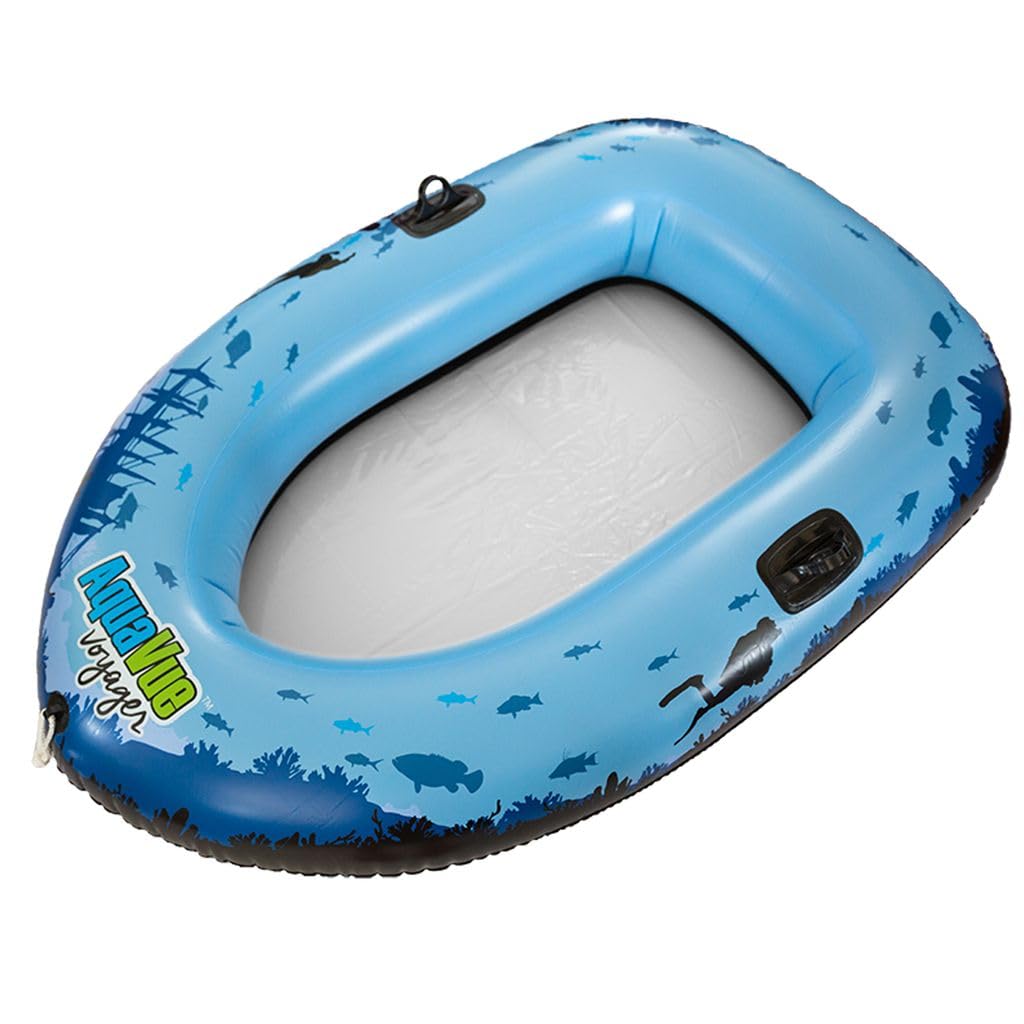 Sieco Design Aquavue Voyager — Clear Bottom Inflatable Raft for All Ages
