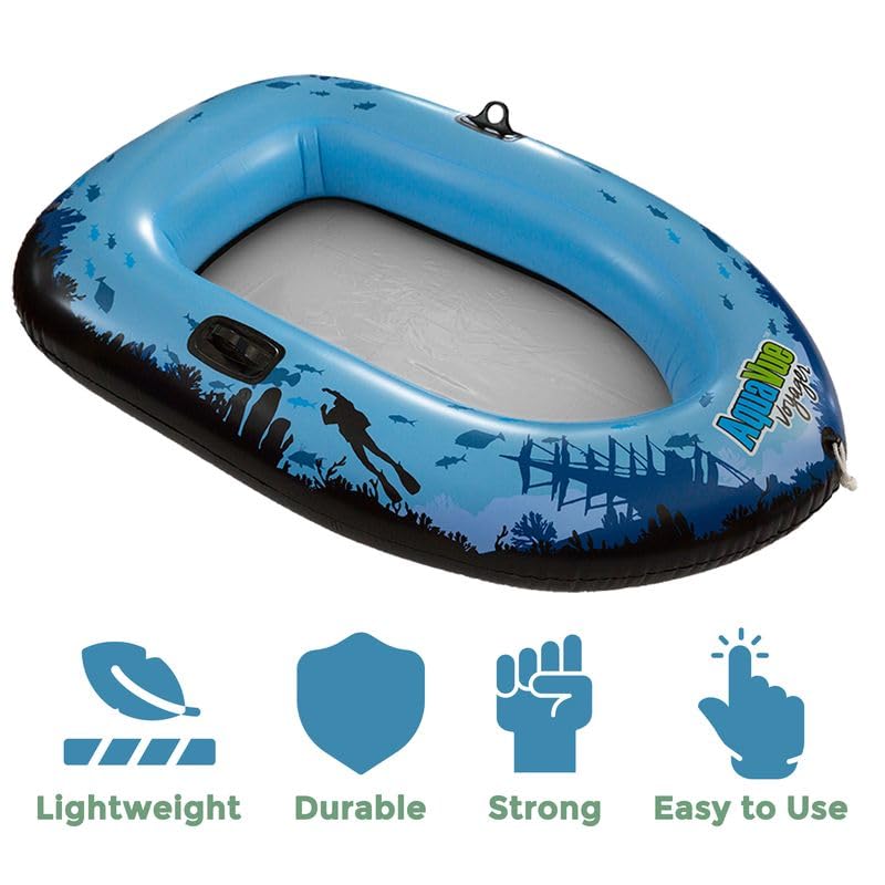 Sieco Design Aquavue Voyager — Clear Bottom Inflatable Raft for All Ages