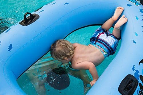 Sieco Design Aquavue Voyager — Clear Bottom Inflatable Raft for All Ages