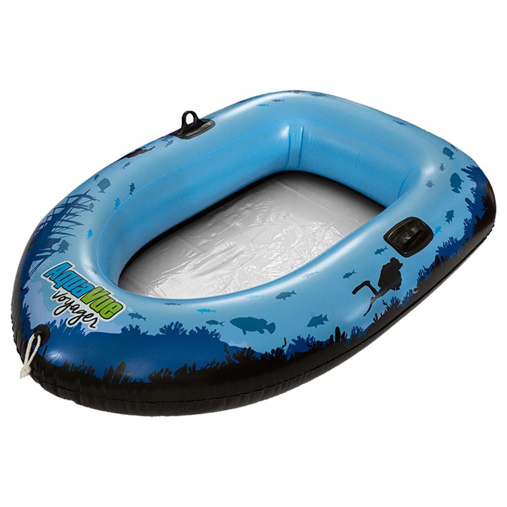 Sieco Design Aquavue Voyager — Clear Bottom Inflatable Raft for All Ages