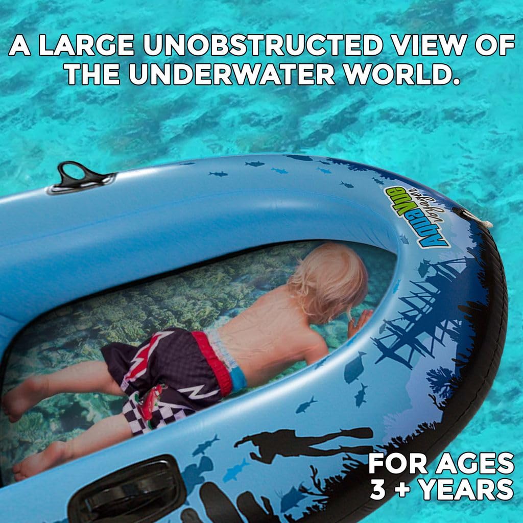 Sieco Design Aquavue Voyager — Clear Bottom Inflatable Raft for All Ages