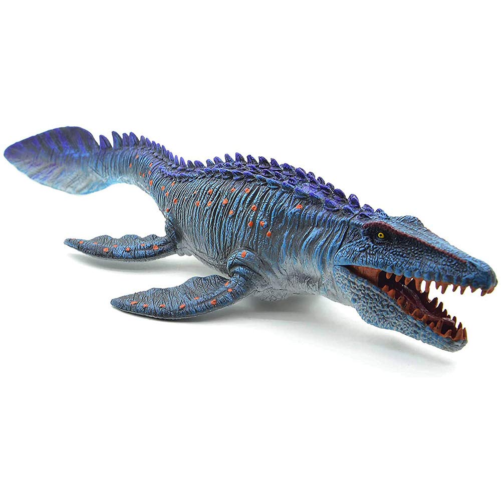 SIENON Jurassic Mosasaurus Large Dinosaur Toy - 13.4-inch Realistic Ocean Figure, Bath Toy & Cake Topper