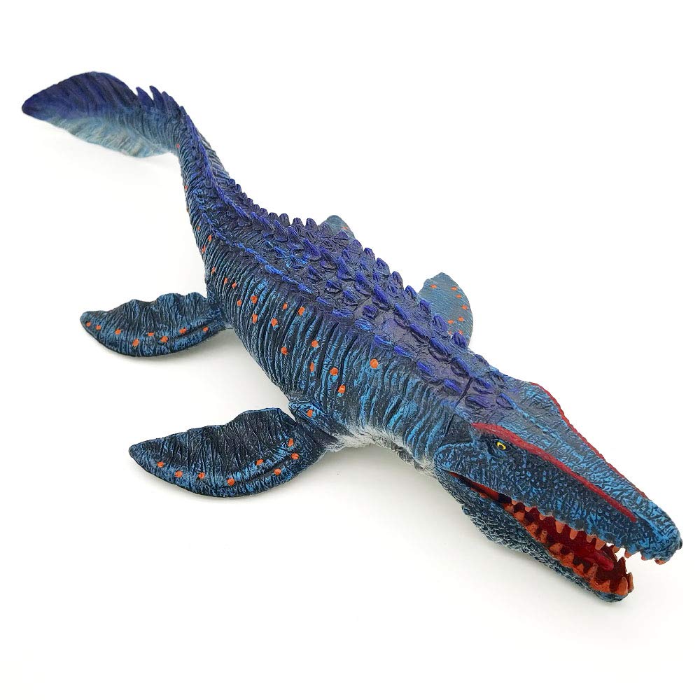 SIENON Jurassic Mosasaurus Large Dinosaur Toy - 13.4-inch Realistic Ocean Figure, Bath Toy & Cake Topper