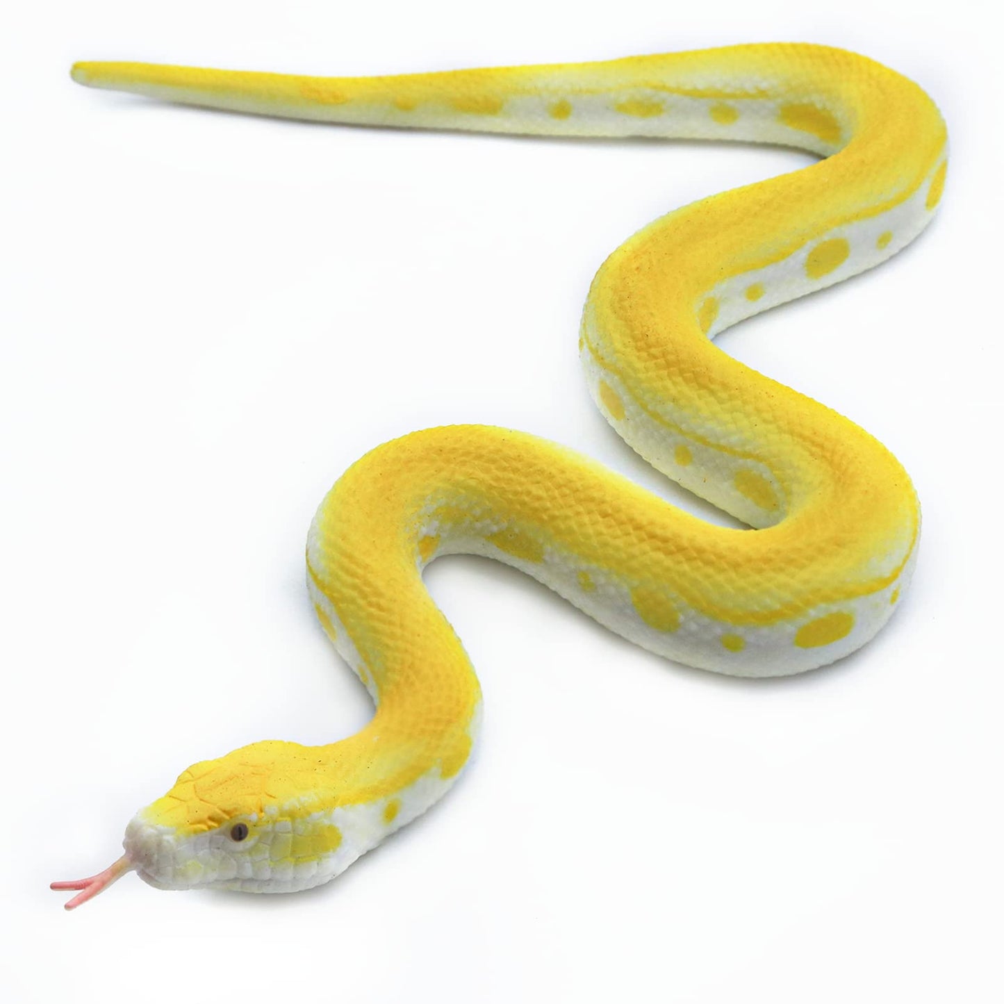 SIENON Realistic Fake Snakes – Soft Rubber Python & Cobra Figures for Garden, Pranks & Education