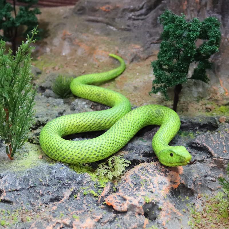 SIENON Realistic Fake Snakes Toy - Soft Rubber Snake Figures for Garden Deterrence, Pranks & Party Decor
