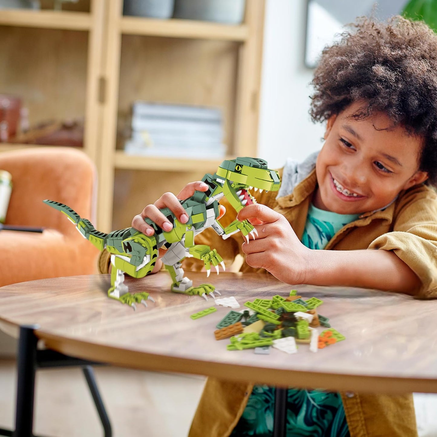 SIENON Velociraptor Dinosaur Building Toy – 533 Pcs, 16.3in Model