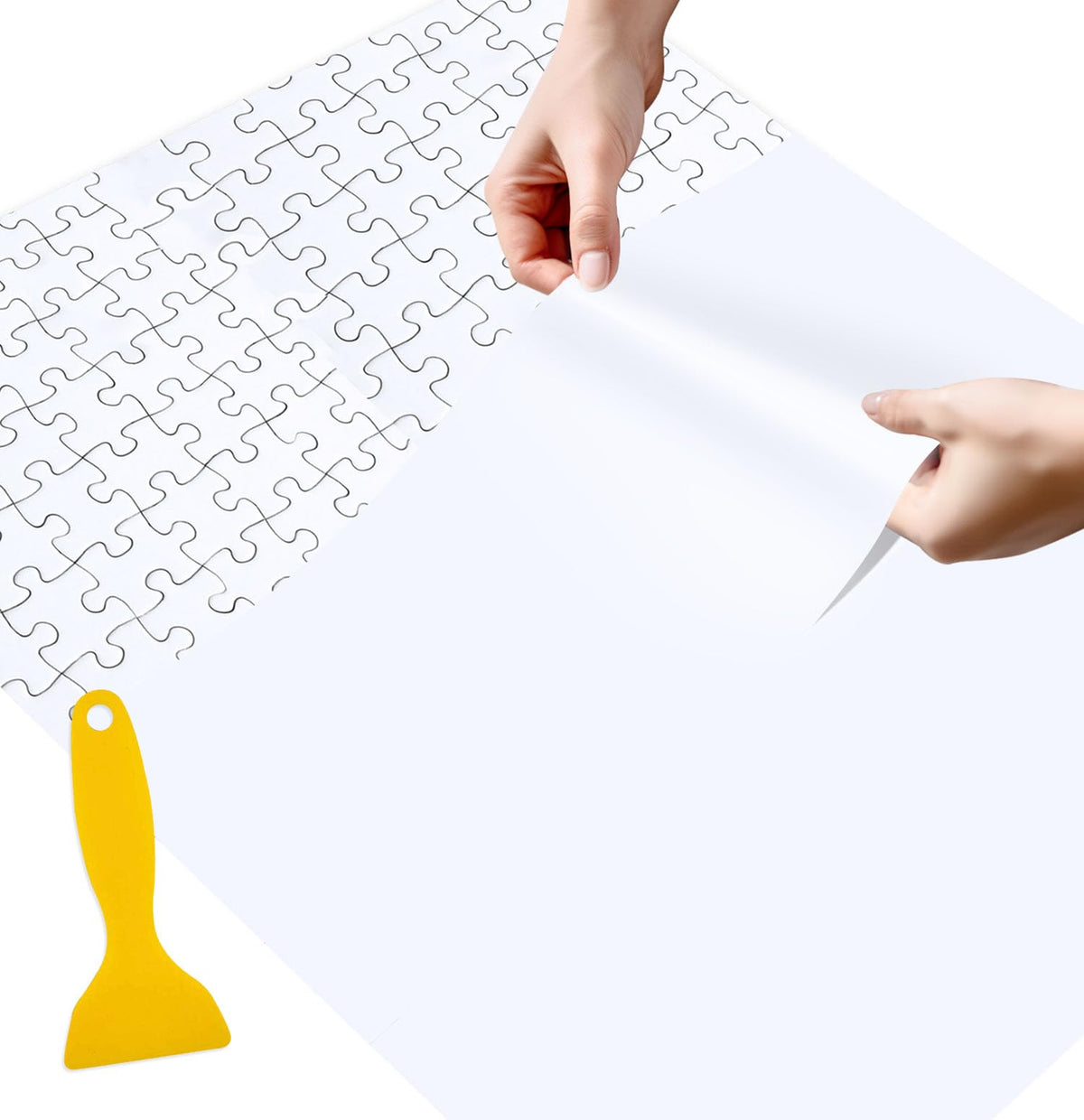 SietDESEO Puzzle Saver Sheets 6-Pack – Peel & Stick Glue for 1000-Piece Puzzles