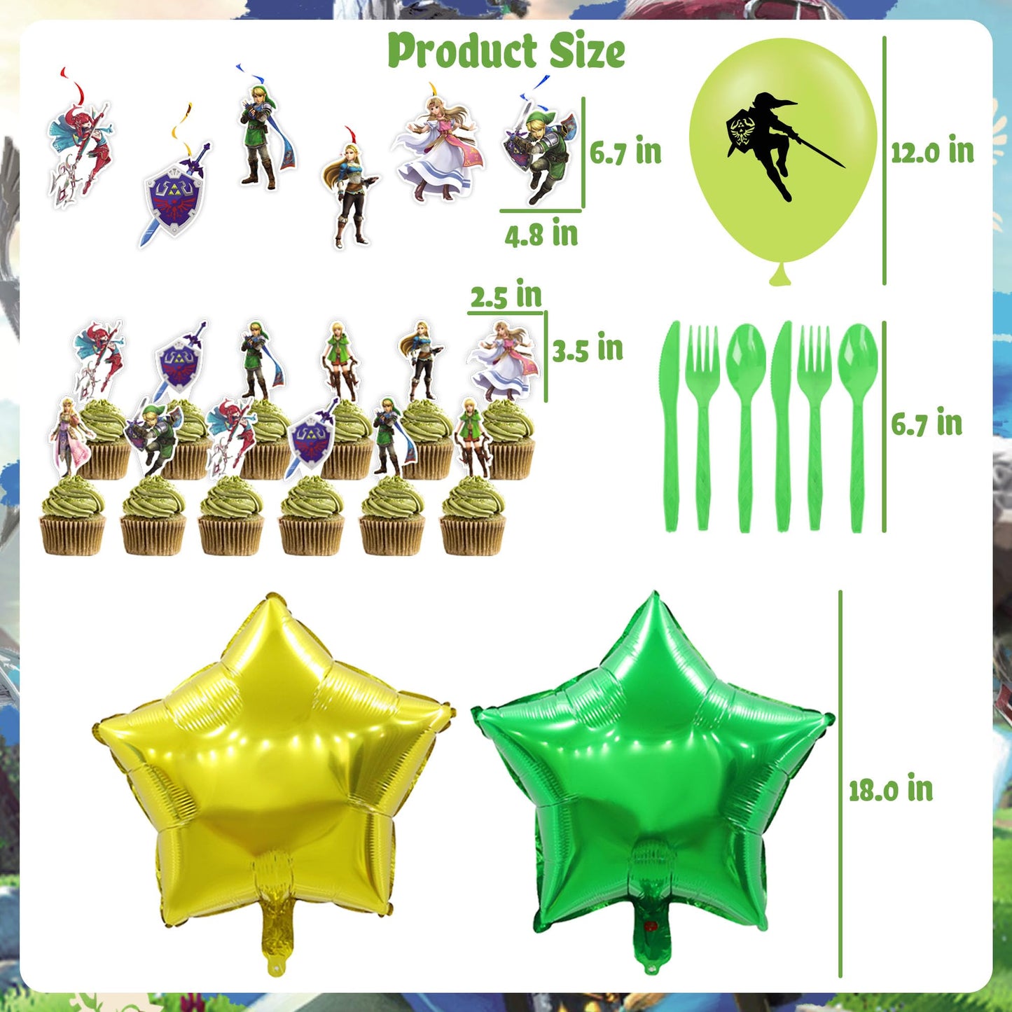 Signreen Legend Birthday Party Decorations Set – Banner, Balloons, Swirls, Tableware & Cake Toppers