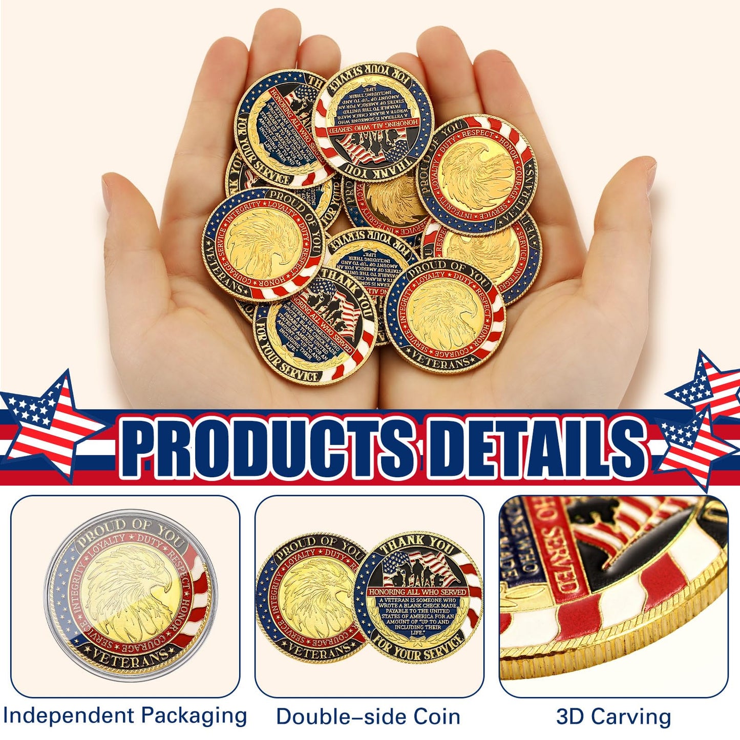 Siifert 24 Pcs Whole Armor of God Coins – Collectible Christian Prayer Medals