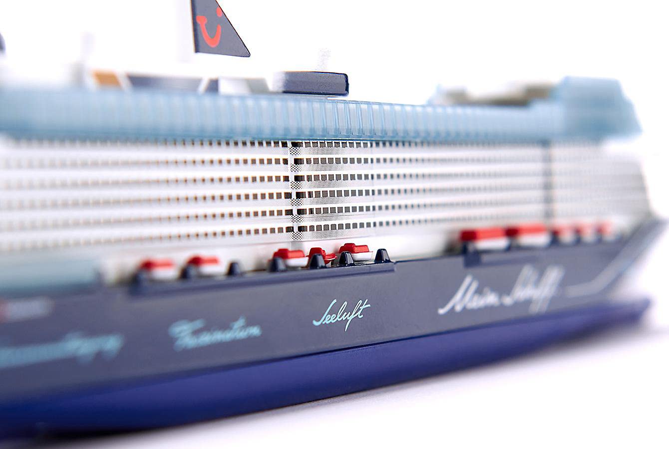 Siku 1730 Toy Cruise Ship 1:1400 – Blue/White, Metal Hull, Not Floatable