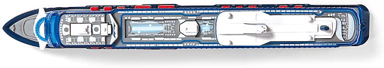 Siku 1730 Toy Cruise Ship 1:1400 – Blue/White, Metal Hull, Not Floatable